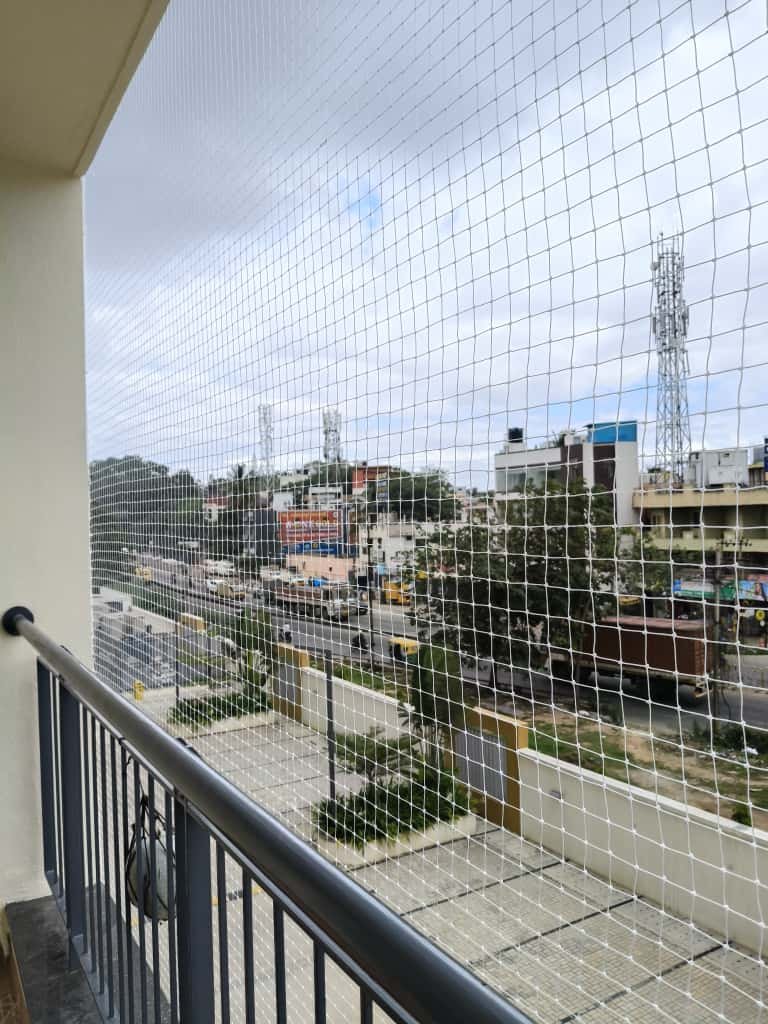 Anti bird nets installation in Bangalore by Junia Safety Nets